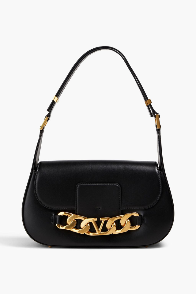VLOGO Chain leather shoulder bag - black - One Size