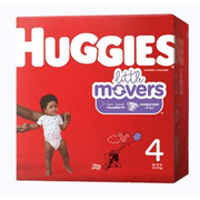 Huggies Little Movers Diaper, Size 4, 22/Pack (1128668_PK)