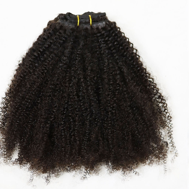 Afro Curly 3 Bundles Virgin Small Tight Curly Brazilian Human Hair
