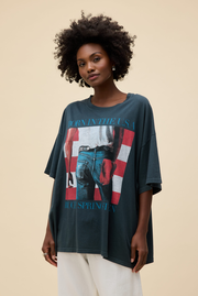 Bruce Springsteen Americana OS Tee in Vintage Black