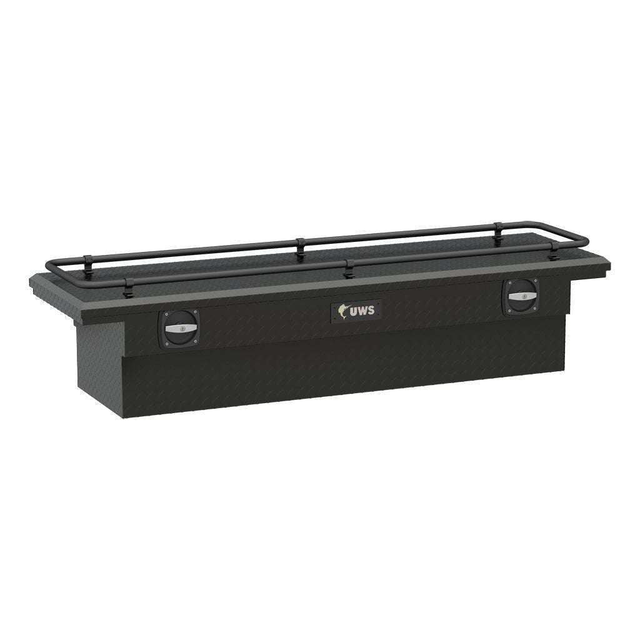 UWS Secure Lock Crossover Truck Tool Box, Low Profile, Rail Model SL-69-LP-MB-R