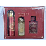 Badee Al Oud Sublime 3 Pcs Gift Set by Lataffa for Unisex
