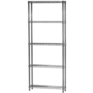 10''d x 24''w Wire Shelving with 5 Shelves | The Shelving Store