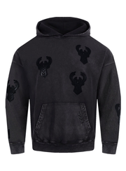 Pro Standard Vanguard Washed Milwaukee Bucks Hooded Sweatshirt