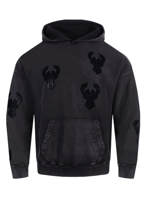 Pro Standard Vanguard Washed Milwaukee Bucks Hooded Sweatshirt