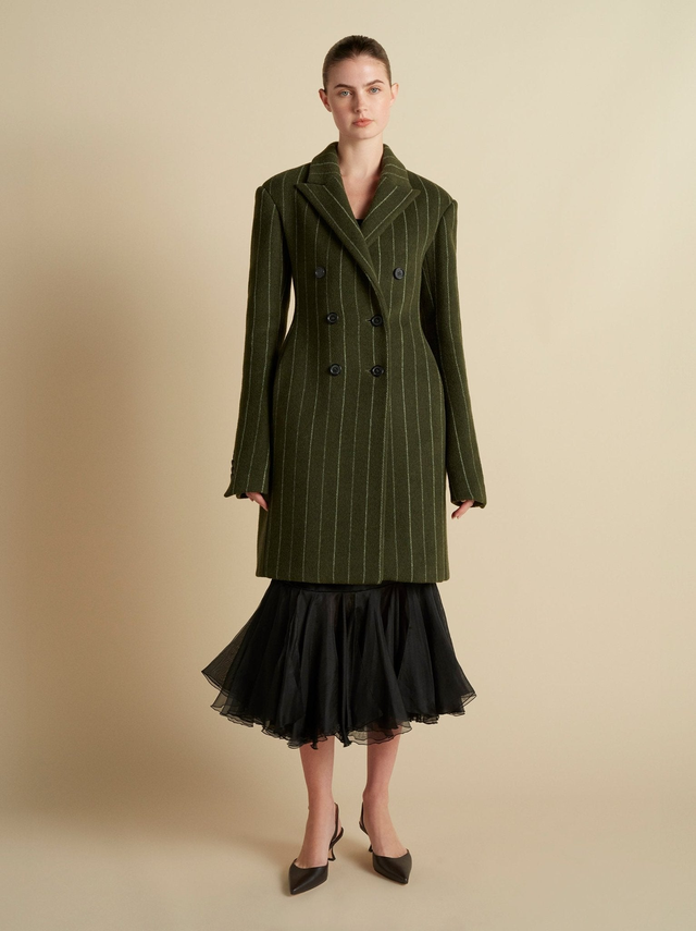 Wool Basque Tailored Overcoat