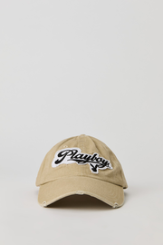 Distressed Playboy Patch Baseball Hat