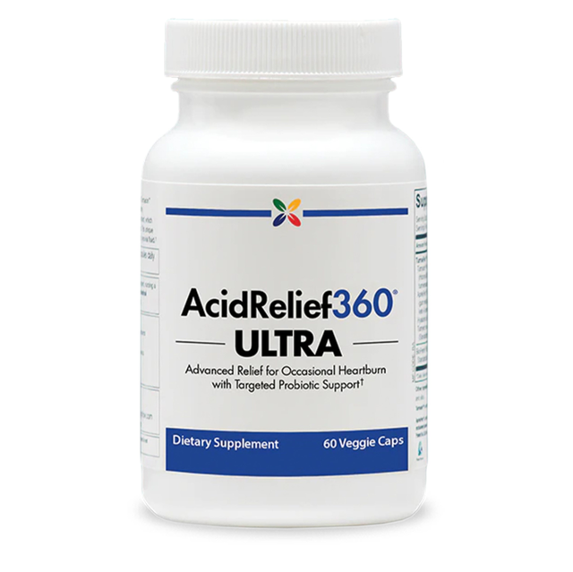 AcidRelief360® ULTRA + Probiotics, 60 Vegetarian Capsules