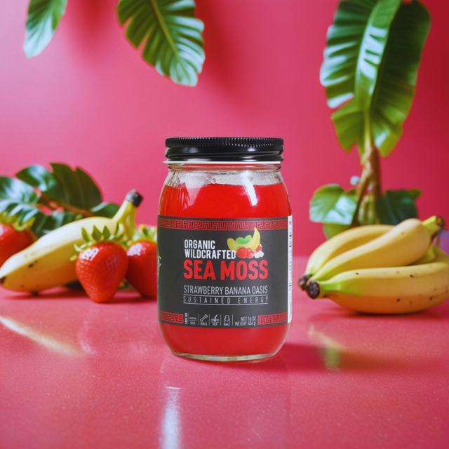 Strawberry Banana Oasis Sea Moss Gel