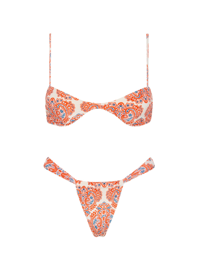 STELL - VOTTO Velvet Scoop Crop Bikini Set