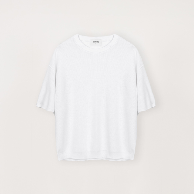 Knit T-Shirt - White