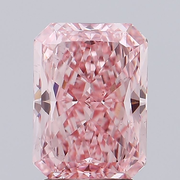 3.07 ct. Fancy Vivid Pink/VS2 Radiant Lab Grown Diamond