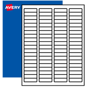 1/2" x 1-3/4" Blank Rectangle Labels