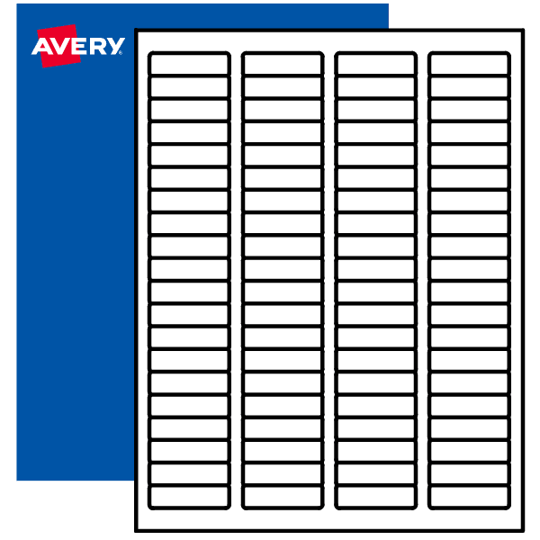 1/2" x 1-3/4" Blank Rectangle Labels
