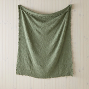 Leiden Olive Boucle Throw