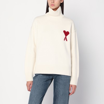 White Ami De Coeur turtleneck sweater