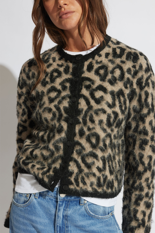 Taylor Animal Print Cardigan