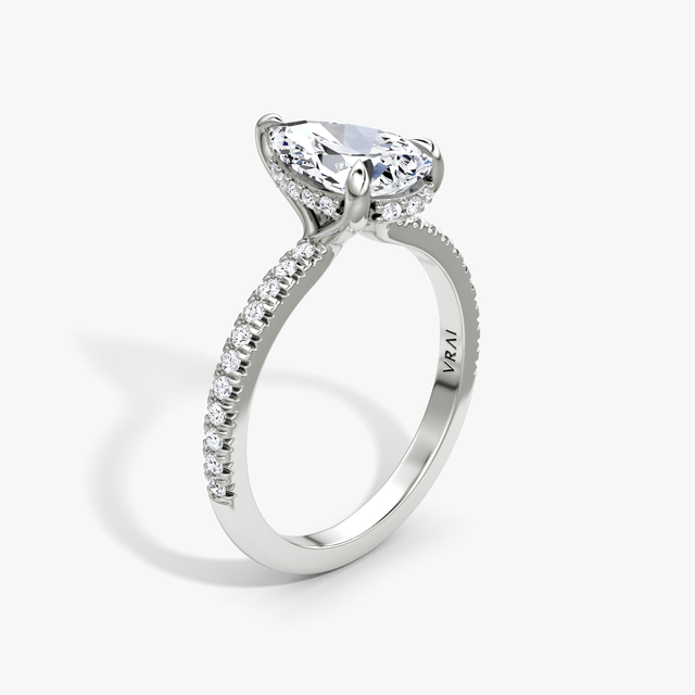 The Floating Solitaire Engagement Ring | VRAI