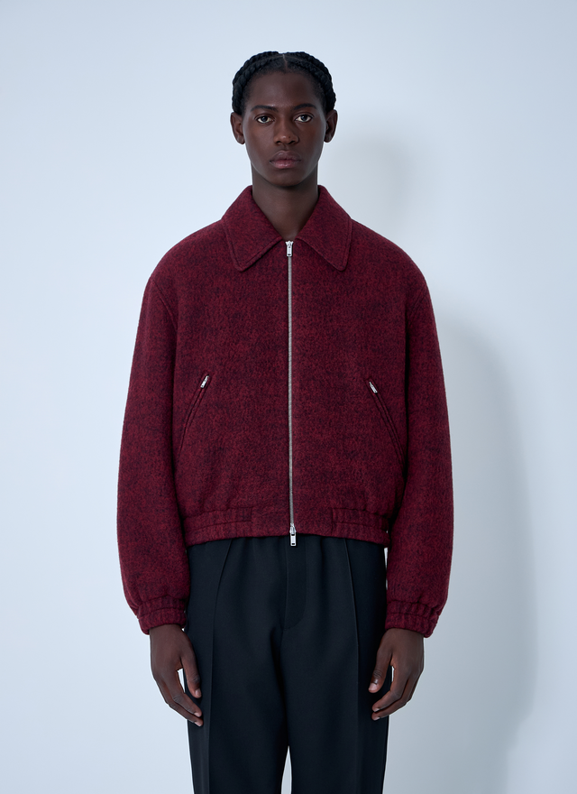 Wool-Blend Bomber Jacket