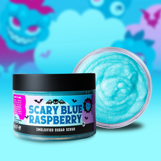 Scary Blue Raspberry Slushie Scrub
