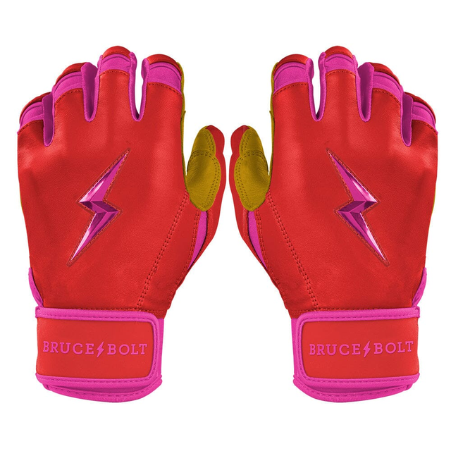 PREMIUM PRO BADER Series Short Cuff Batting Gloves | PINK