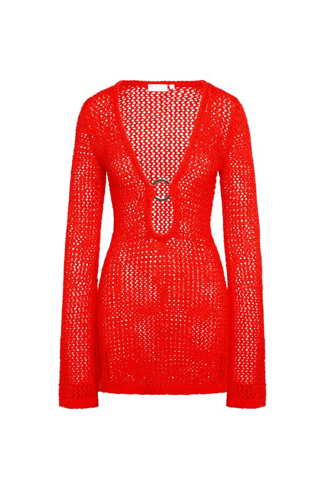 Montego Mini Dress - Chili Pepper Petit Crochet