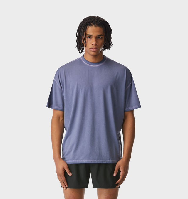 Active Box Tee - Washed Light Blue