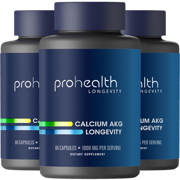 Calcium AKG Longevity - 1,000 mg per serving, 60 capsules - 3 pack