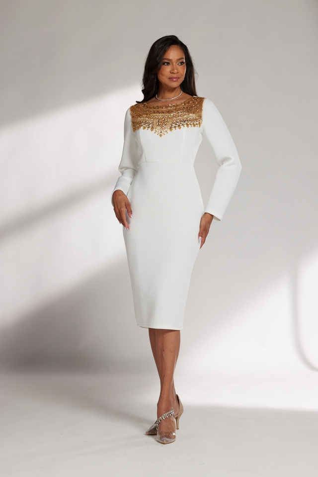 NECKLINE OF SHINE DRESS