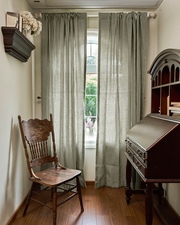 Milo Linen Blend Striped Custom Curtain