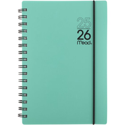 Mead® Color Pop Academic 2025-2026 Weekly Monthly Planner, Aquatic Awe, Small, 5 1/2" x 8 1/2"
