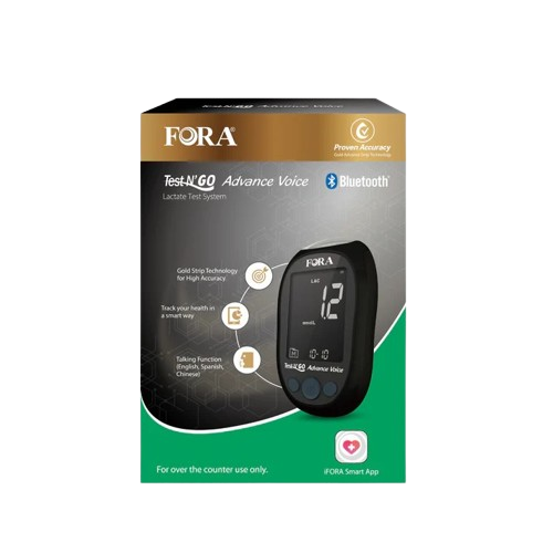 FORA Lactate Kit – Voice-Guided & Bluetooth | Meter Brand New | Includes Bonus Fresh Strips (Exp. 08/2025) – Limited Quantity with Expired Kit Strips