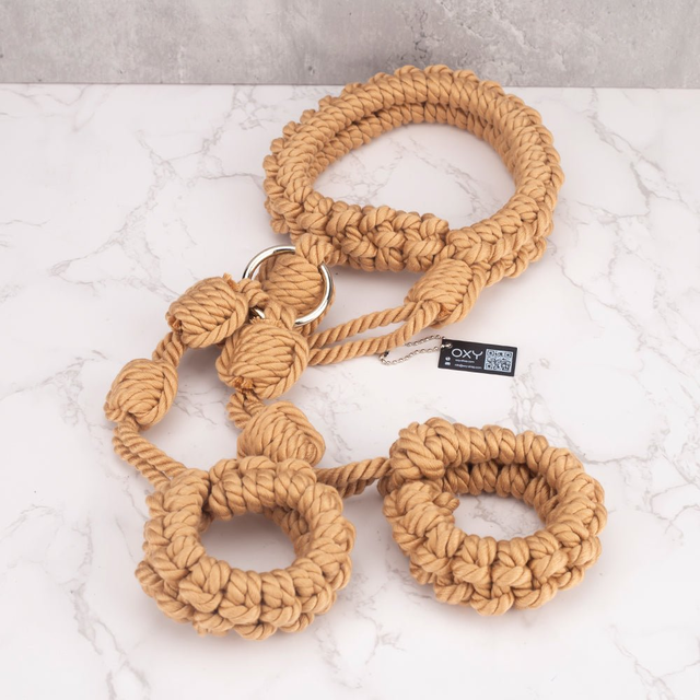 Shibari rope back restraint - BDSM gear for Bondage aesthetic and restraint