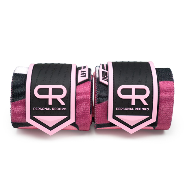 PR Heavy Duty Premium Wrist Wraps - Pink Camo
