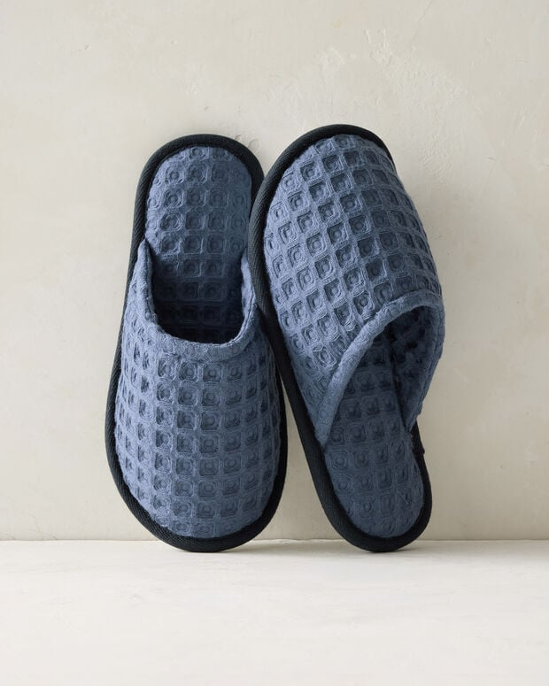 Organic Cotton Waffle Slippers