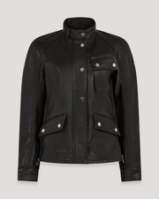 Women's Calf Leather Penrith Motorcycle Jacket in Black | Belstaff EU