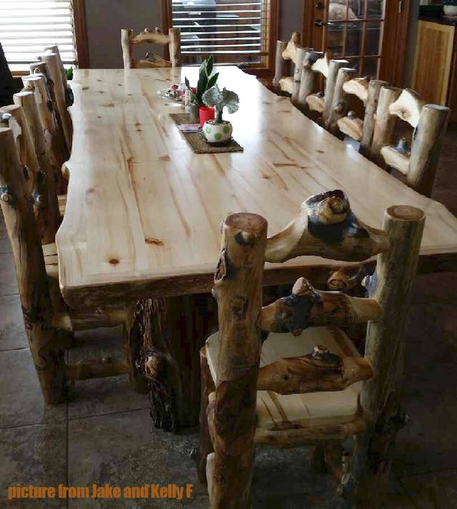 Aspen Lodge Extra Gnarly Log Dining Table