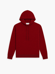Women's Travel Merino Hooded Tee - Deep Red