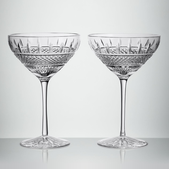 Irish Lace Martini, 10oz, Set of 2