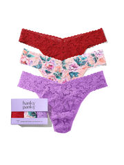 3 Pack Original Rise Thongs Buy Myself Flowers