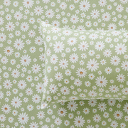 Maeva Flannelette Sheet Set - Sage Floral