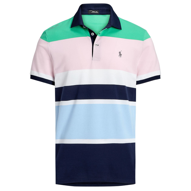 Tailored Fit Performance Polo Vineyard Green Multi - AW24