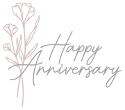 Happy Anniversary Floral Art