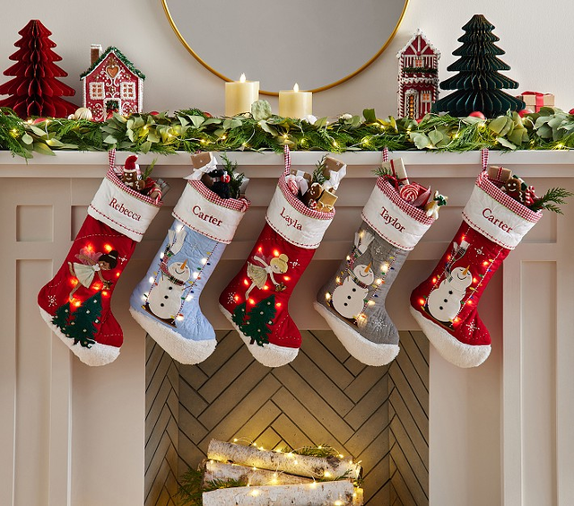 Quilted Christmas Stocking Collection