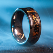 Sunken Artifact Glowstone Cremation Ring with Ashes
