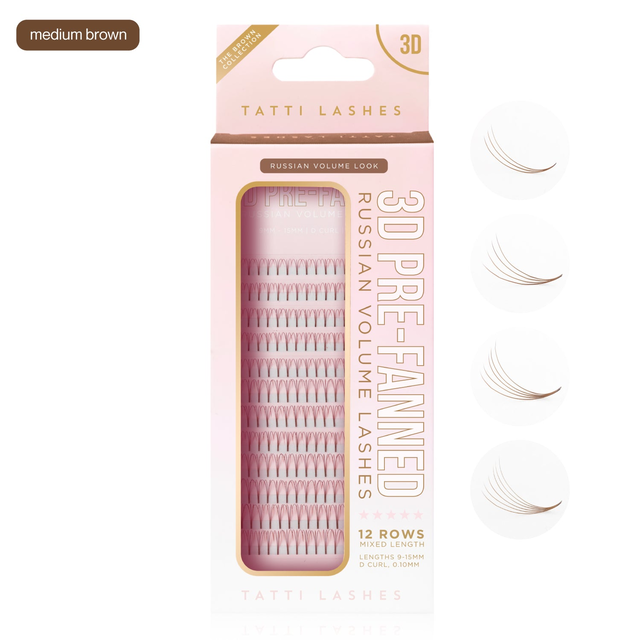 Brown Pre-Fanned Russians