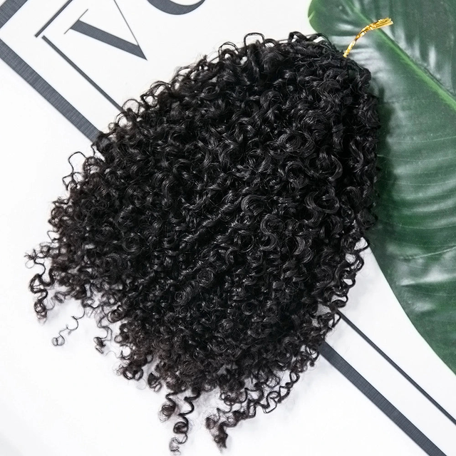 Multi-Textured Kinky Curly Crochet Hair Extensions Human Hair