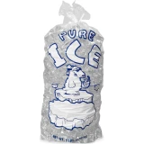 8 lb Ice Bags on Metal Wicket PURE ICE