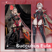 【In Stock】Uwowo Genshin Impact Fanart Eula Alter Pyro Cosplay Costume