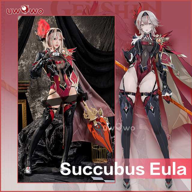 【In Stock】Uwowo Genshin Impact Fanart Eula Alter Pyro Cosplay Costume